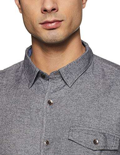 Rig Men's Solid Regular fit Casual Shirt (PRIG-SHR-0010344_Black L) 2