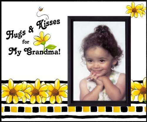 Expressly Yours! Photo Expressions Hugs & Kisses for My Grandma - Picture Frame Gift 1