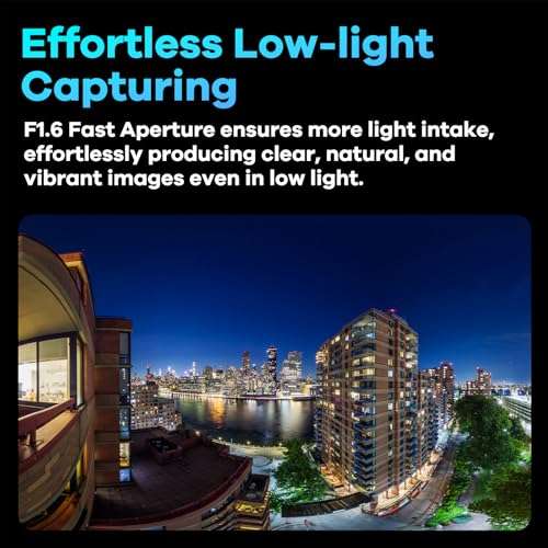 KanDao QooCam 3 Ultra - 8K Waterproof 360 Action Camera with Dual 1/1.7" Sensors, 96MP Photo, HDR, F1.6 Fast Aperture, Built-in GPS, Invisible Selfie Stick, Stabilization, for Travel & Vlog & Sports 5