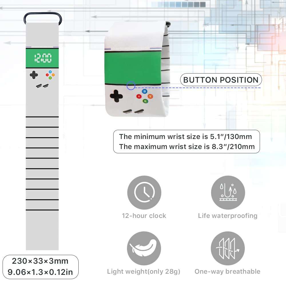 Joyday Paper Watch, Creative Digital Magnetic Waterproof Wrist Watch, Novelty Paper Wristwatch, Paper Waterproof Watch Bands Gifts for Christmas New Year for Men Women Boys Girls (White) 2