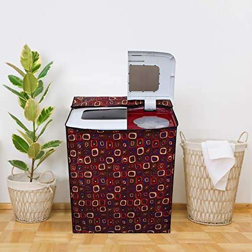 Glassiano Washing Machine Cover for Whirlpool Superb Atom 62I Semi Automatic Top Load 6.2 kg Washing Machine, Sams72