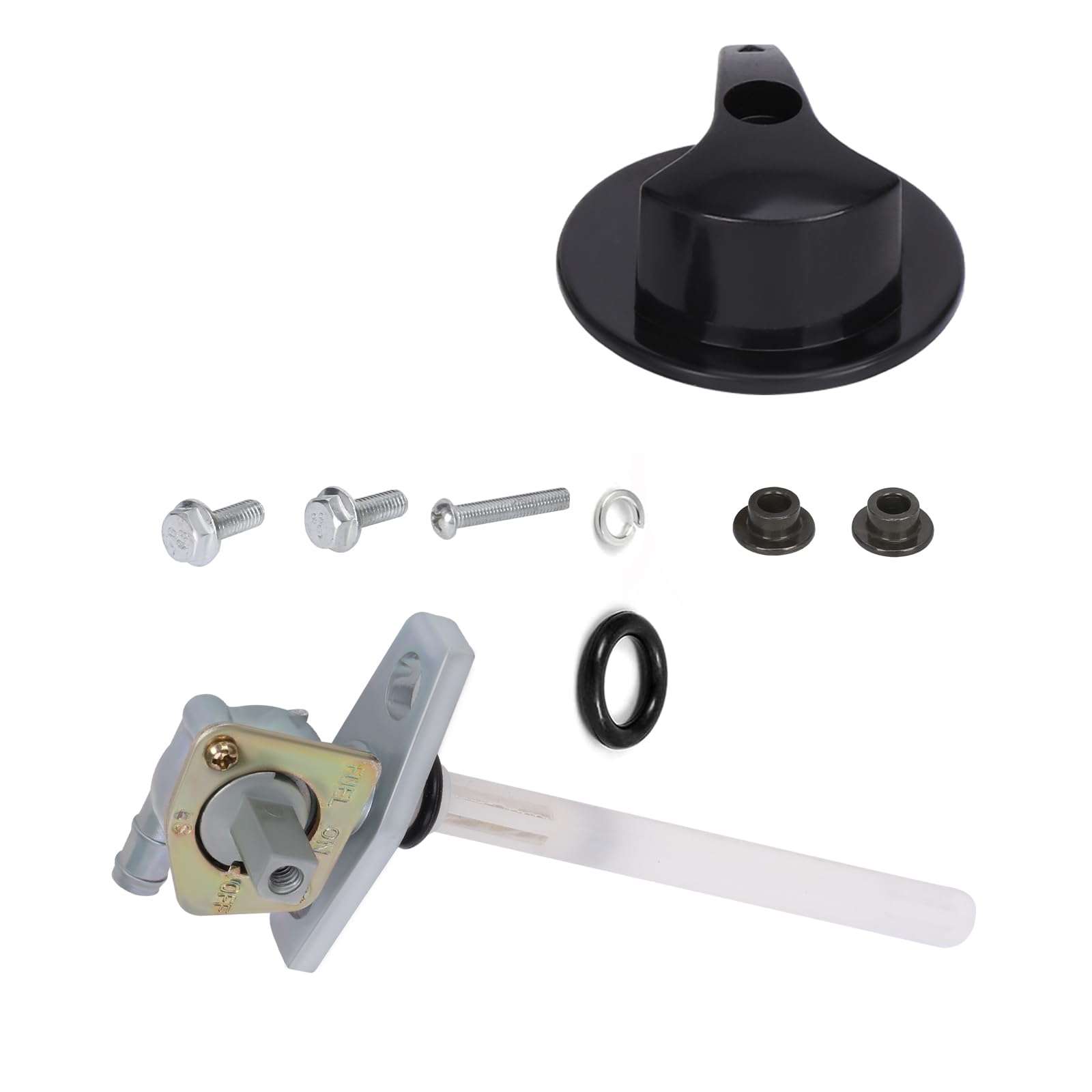 CHTAIXIN Fuel Tank Petcock and Lever Compatible with Honda TRX400EX TRX400X 1999-2014, Valve Switch 3