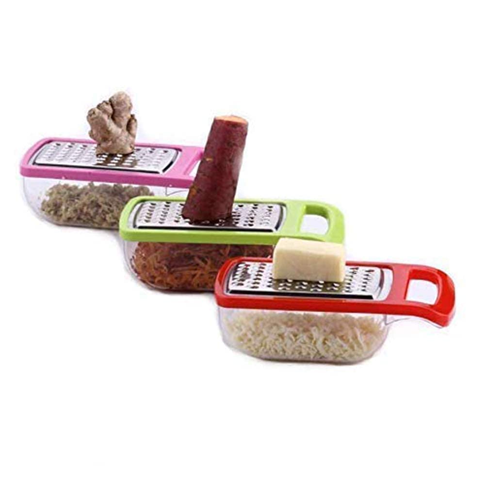 Hetarmi Kitchen Combo of Steel Blade Pizza Cutter with Silicone Spatula and Oil Brush Set (Pizza + Spechula +Oil Brush+Cheez Grater)-Multicolor.. 3