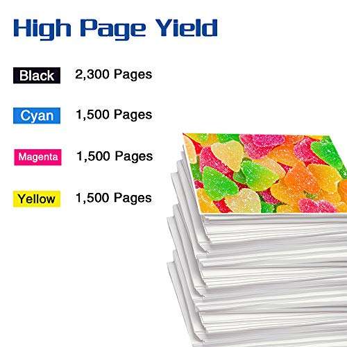 MM MUCH & MORE Compatible Ink Cartridge Replacement for HP 950XL 951XL 950 XL 951 XL to use for OfficeJet Pro 8630 8640 8610 8620 276dw 251dw Printer (5-Pack, 2 x Black, Cyan, Magenta, Yellow) 3