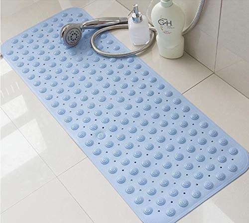 PHOENIX Non-Slip Bath Mat for Toilet, Kitchen, Bathroom, Shower with Anti Slip Suction Cups (Accupressure-37x70) 1