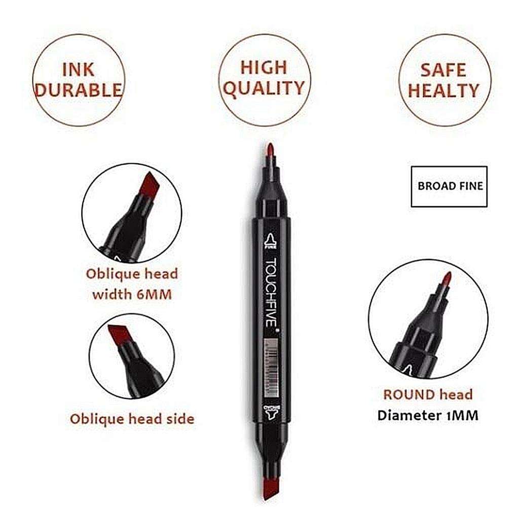 CALANDIS Dual Tips Permanent Marker Pens Alcohol Oil Based Art Markers 36Color 3