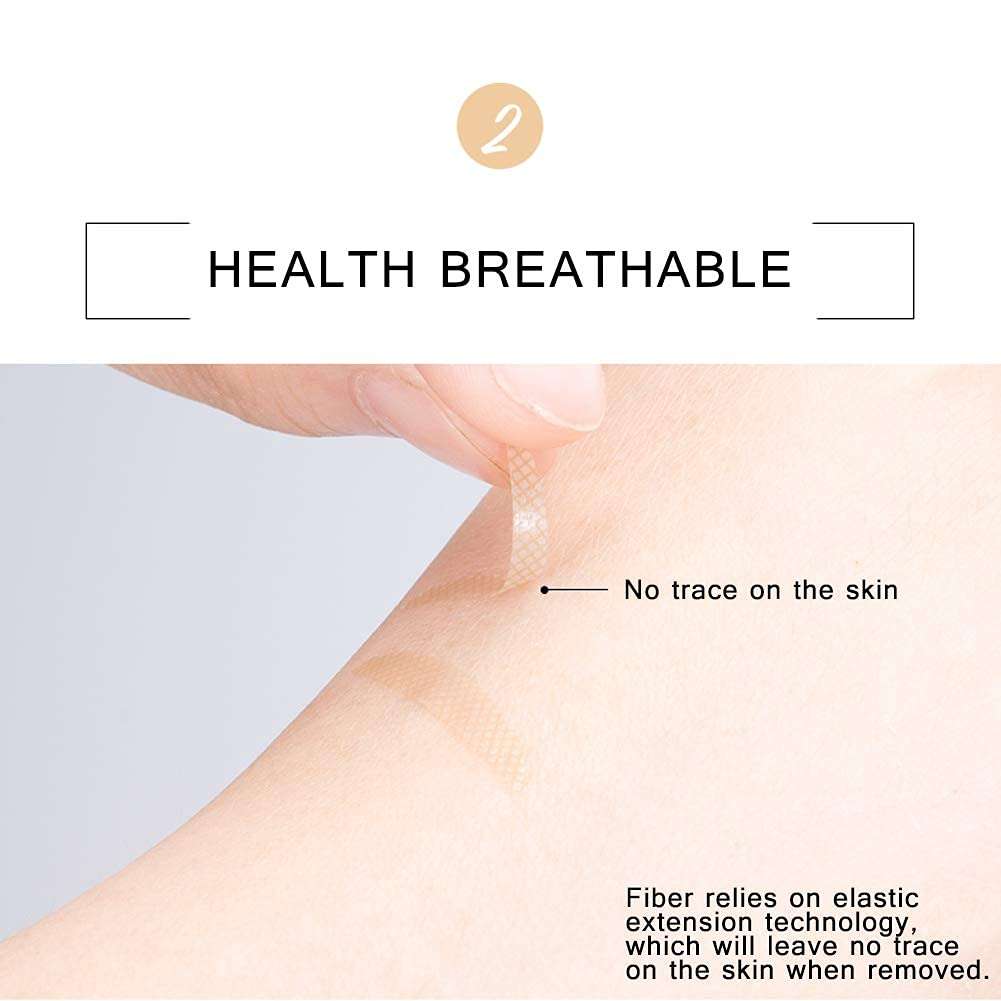 520PCS (260 pairs) Double Eyelid Tape, Eyelid Lifter Strips, Eye Strips, Lace Mesh long-lasting Breathable Invisible Self-adhesive Double Eyelid Strip Sticker Eye Makeup Tool 3