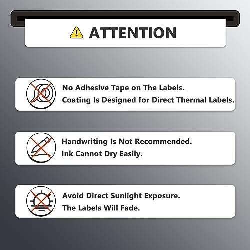 BETCKEY - 2.625" x 1" (67 mm x 25 mm) File Folder & Address Labels Compatible with Zebra/Rollo Label Printer,Premium Adhesive & Perforated [6 Rolls, 12000 Labels] 6