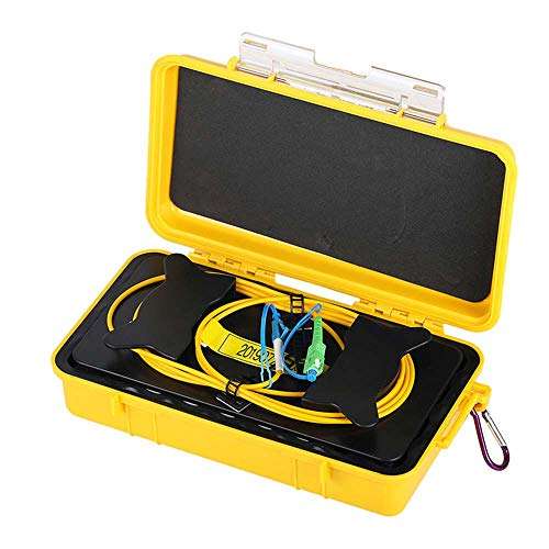 Etayson Fiber Optic OTDR Launch Cable Box G.657A1 Singlemode 9/125 SCAPC-LC/UPC Connector Dead Zone Eliminator Fiber Box (1000M) 3