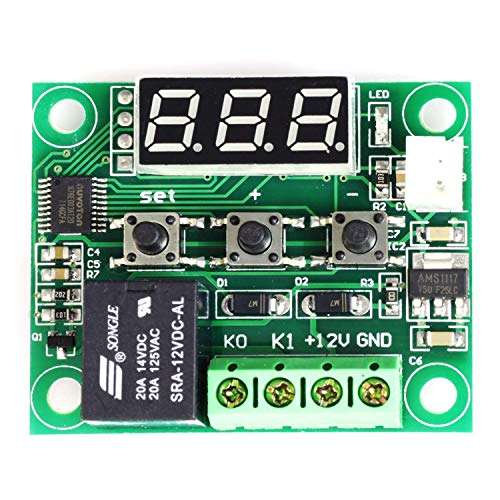 KONGZIR XH-1209 Digital Display Thermostat Module High Precision Temperature Controller Temperature Control Switch Micro Temperature Control Board Spot Steuermodul 3