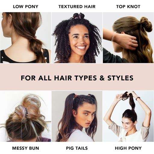 Kitsch Spiral Hair Ties, Large Plastic Open Shape Hair Clips & Large Hair Clips 5