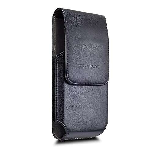 Galaxy Wireless Compatible with Apple iPhone 8 Plus Case, iPhone 7 Plus Vertical Leather Case Belt Clip Holster with Clip Cell Phone Carrying Pouch (Fits iPhone 8 7 Plus with a Thin Bumper Cover) 1