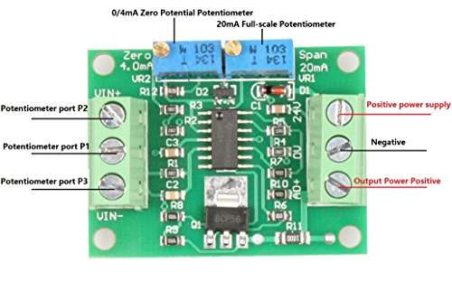 NOYITO Voltage to Current Module 0-5V to 0-20mA 3