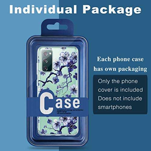 Galaxy S20 FE Case Compatible with Samsung Galaxy S20 FE 5G Case Transparent Crystal Clear Ultra-Thin Cases Silicone Soft Bumper Anti-Fall Slim Full Protective Cover for Samsung S20 FE 5G Smarphone 3
