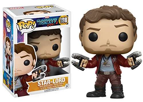 POP Marvel: Guardians of The Galaxy Vol. 2 - Star Lord Funko Pop! Vinyl Figure (Bundled with Compatible Pop Box Protector Case), Multicolored, 3.75 inches 2