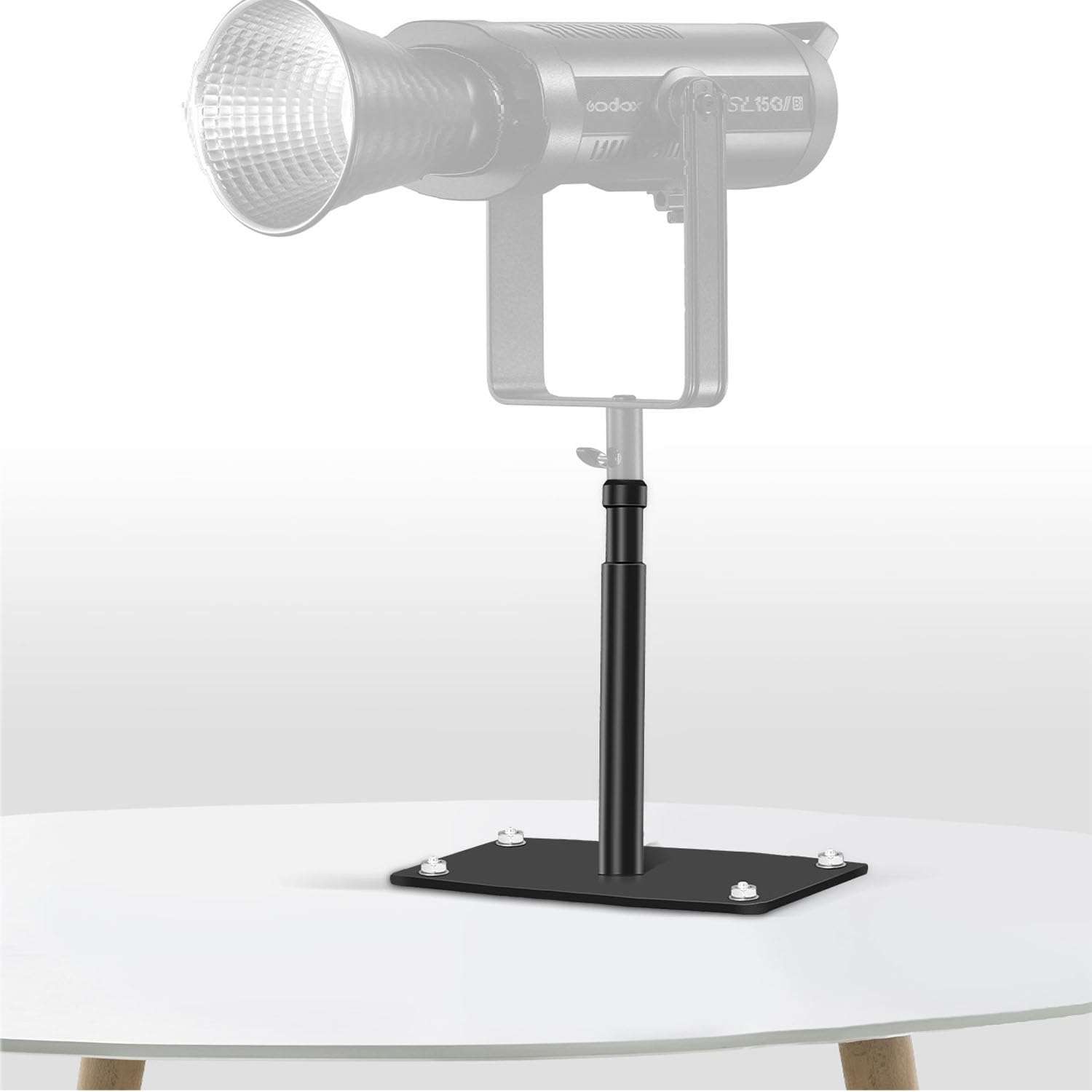 YUOCU Photography Studio Wall Ceiling Mount, 4.7inch Baby Pin Plate Overhead Wall Holder with 5/8" Stud for Photo Video Studio Lighting, Strobe Light, Ring Light, Softbox, Camera, Flash 3