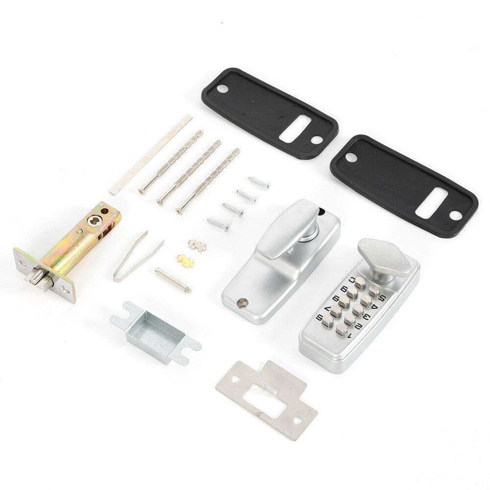 Keyless Entry Door Lock Mechanical Password Code Keypad Security Combination Kit No Keys Cards No Battery Power 3