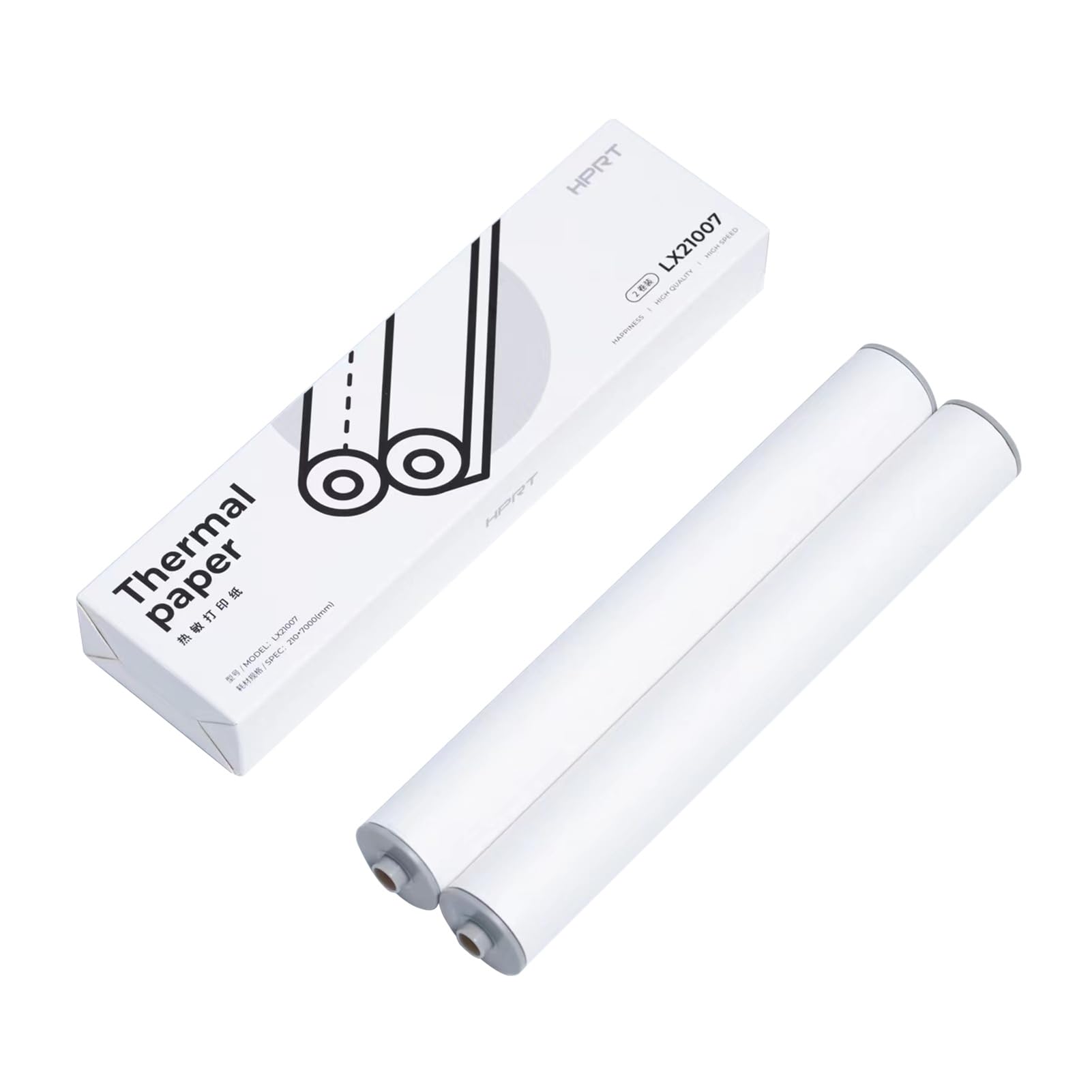 A4 Thermal Paper 2 Rolls, 8.3 Inch Width A4 Thermal Printer Paper, Thermal Paper for MT890 Printer, A4 Size(210mm Width/7M Long)