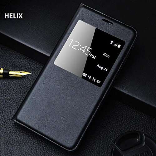 Helix Window LeatherFlip Cover for Redmi 5A Black 3