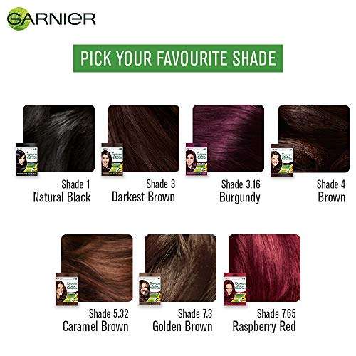 Garnier Color Naturals Crème Hair Color Riche Sachet, 72g - Shade 7.65 Raspberry Red, 60 4