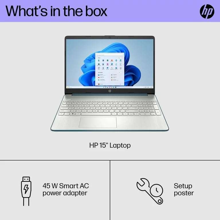HP 2023 15.6 inch HD Lightweight Laptop, Intel Core i3-1115G4, 12GB RAM, 512GB SSD, Intel UHD Graphics, Windows 11 Home in S Mode, Spruce Blue 4