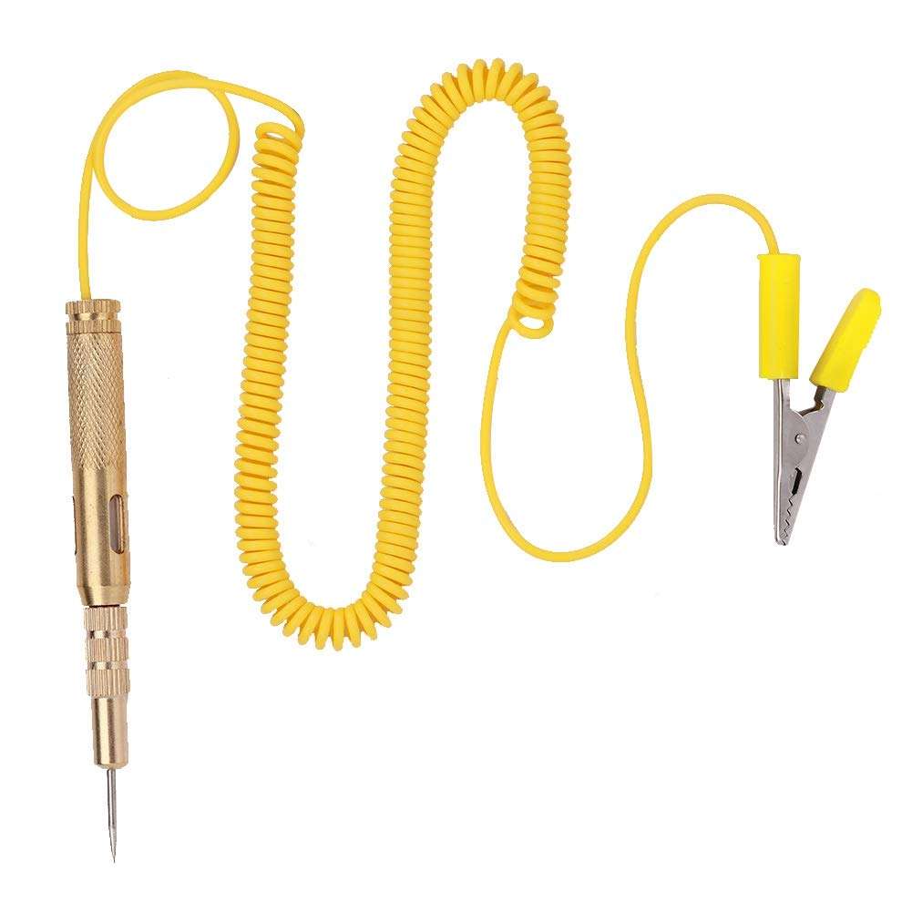 Auto Vehicle Circuit Tester Light Bulb, Car DC 6V 12V 24V Circuit Repair Induction Tester Pen Test Light Yellow 1