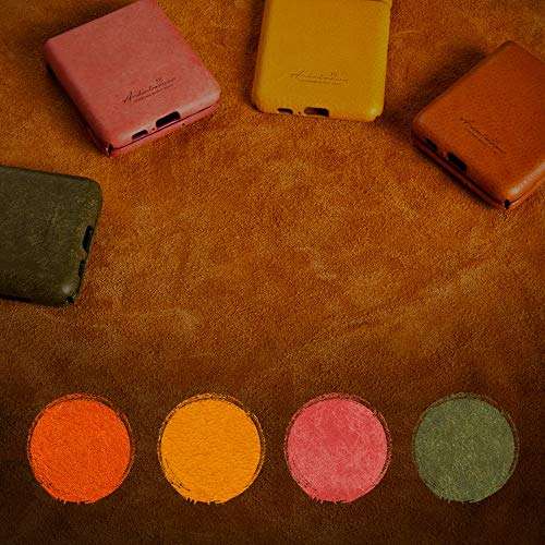 Andantannerie Leather Galaxy z flip case, Handmade Leather Galaxy z flip Back Cover (2846) 4 Colors 6