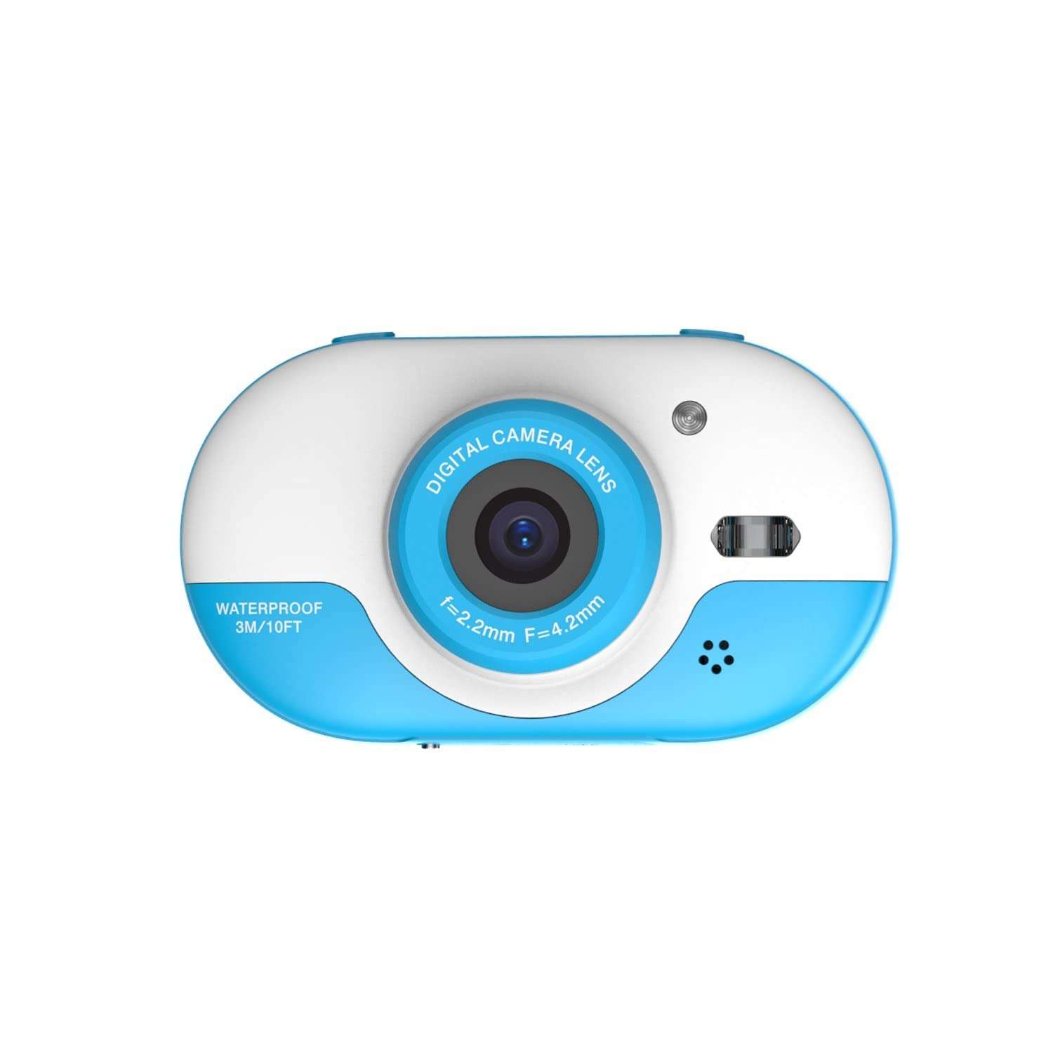 RADIONICS 8MP Children Digital Camera Kids Waterproof Camera with Front and Rear Dual Cameras 2.4 Inch IPS HD Screen One-Click Photo/Video Self-Timer for 5s 1