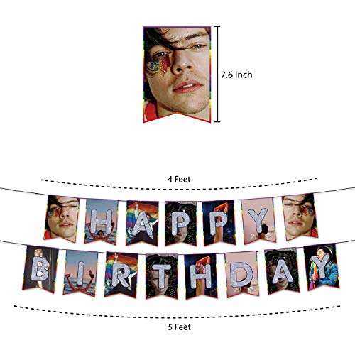 Harry styles birthday decorations, harry styles party decorations Set includes happy birthday banner, harry styles cake toppers,birthday harry styles balloons for harry styles decorations party 2