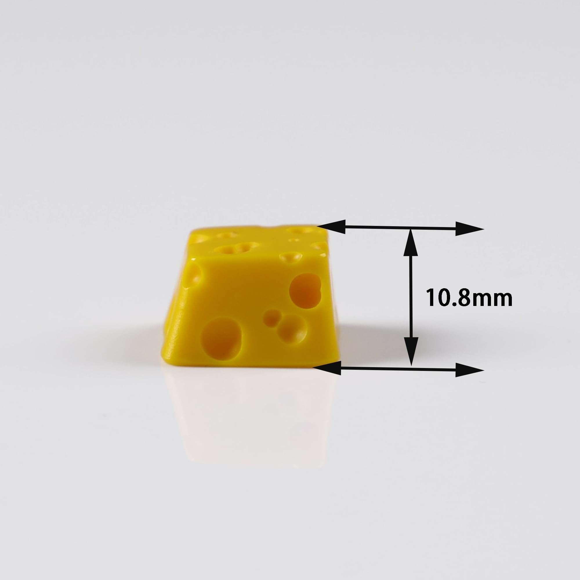 YMDK Cheese Personality Keycaps Homemade Resin Keycap Cute Interesting Key Caps for MX Mechanical Keyboard 3