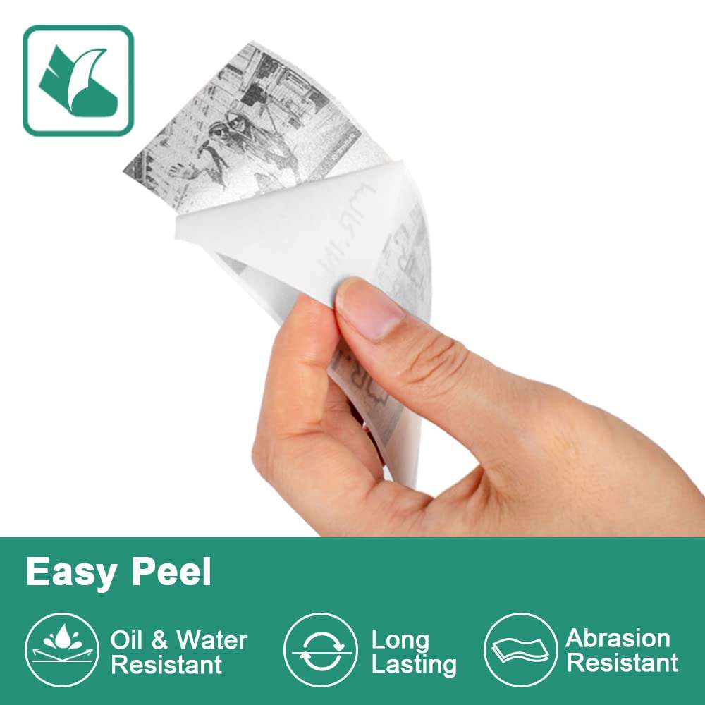 Phomemo M02 Mini Printer Paper, White Self-Adhesive Sticker Paper for M02/M02 Pro/M02S/M03 Bluetooth Pocket Mobile Printer, Black on White, 50mm x 3.5m, 3-Rolls 2