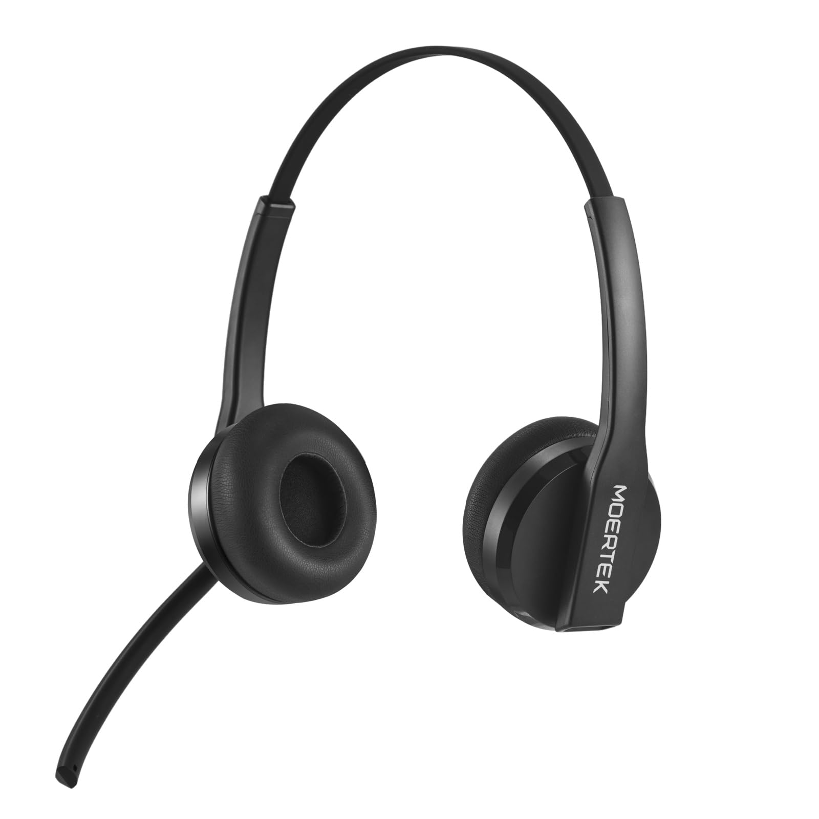 MOERTEK Bluetooth Headphone On Ear, Noise-canceling Headphone, Wireless Headphones with Microphone for Calls, Lightweight Comfortable Headset with Android and iOS Compatible