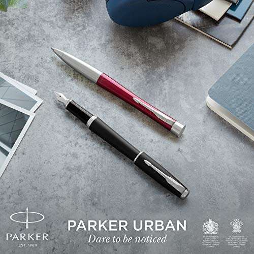 Parker Urban Rollerball Pen, Metro Metallic with Fine Point Black Ink Refill, Gift Box (1931588) 2