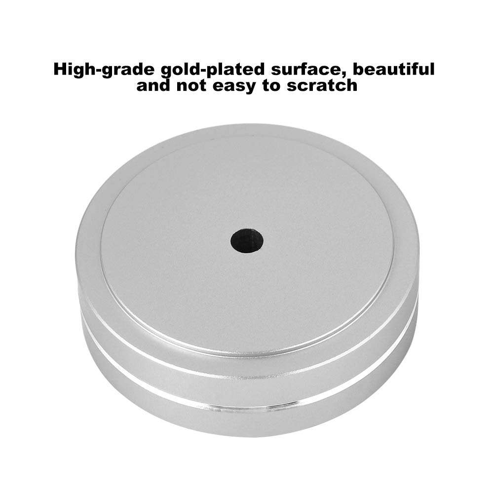 Pomya Speaker HiFi Isolation Damper Pad Professional Aluminum Alloy Audio Amplifier Feet Pad Speaker HiFi Isolation Damper Pad(Silver) 5