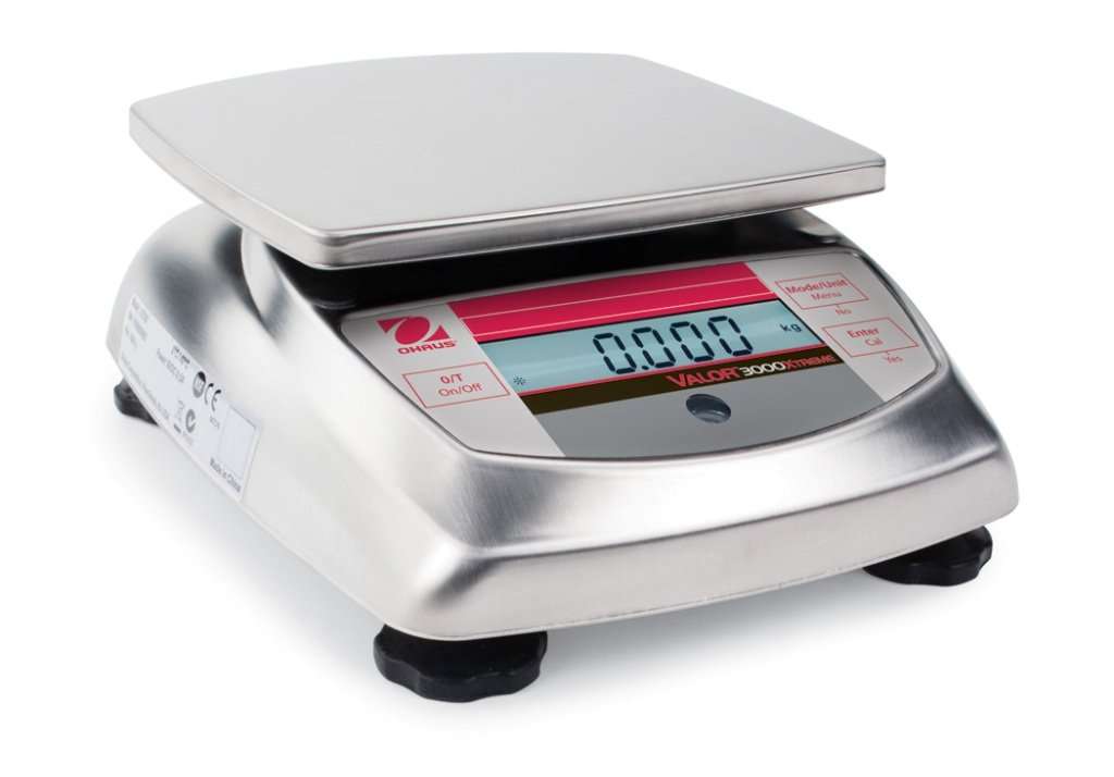 Ohaus Valor V31XH2 3000 Series Stainless Steel Xtreme Compact Precision Scales, 2000g Capacity