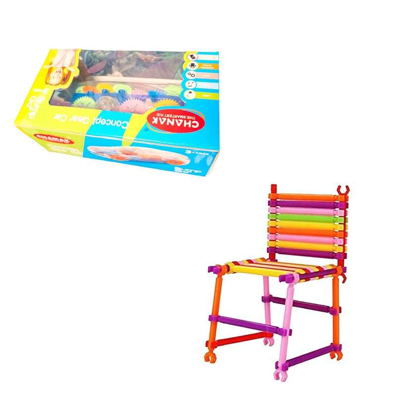 AKTOON TOYS (Combo Pack) 200+ Mega Jumbo Pack of Multi Colored DIY Educational Building Smart Stick Block & Concept Musical and 3D Lights Kids Transparent Car, Toy for Kids and Baby - Multicolor 1