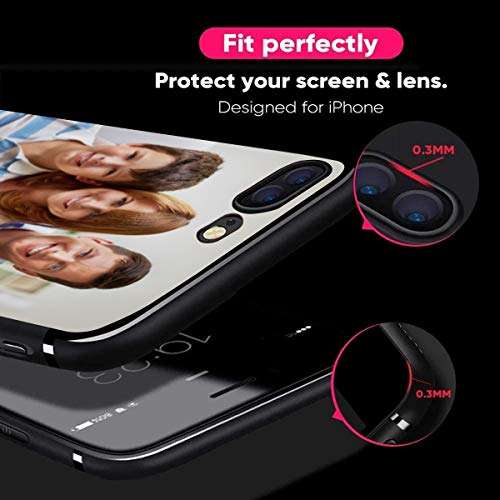 Styletify Custom Phone Case for LG K51, Personalized Photo Case Picture Shockproof Bumper Case Soft Silicone Candy Cases Customized Gift Birthday Father's Day Protective Phone Cover Black 4