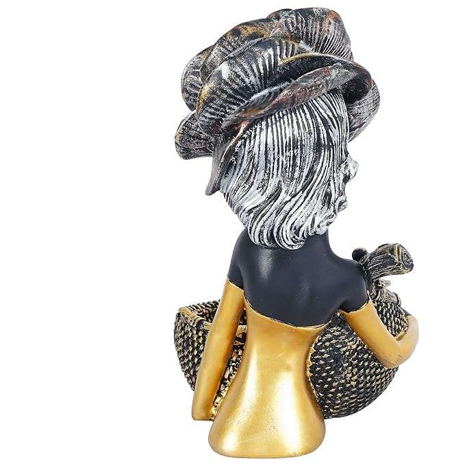 ZART Candy Sculpture Decorative Vase, Candy Girl Statue, Home or Gift Accent, Birthday or Christmas Decoration 6