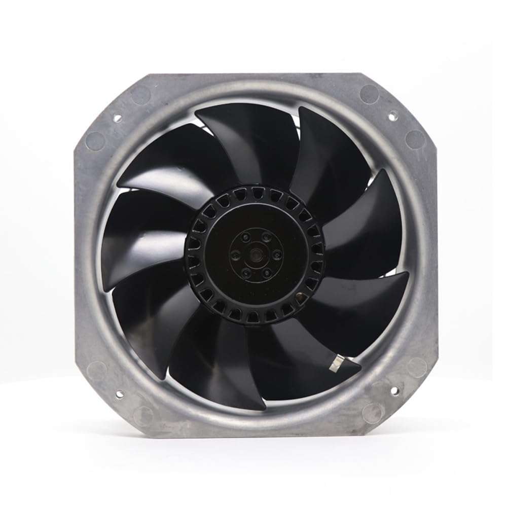 W2E200-HH38-07 eBm Papst W2E200HH3807 2800RPM 230V AC Axial Compact Fan 450CFM 0.29A/0.35A 64W/80W Ball Bearing Fan Dust Proof Ventilation Fans for Control Cabinet HVAC Cooling 1