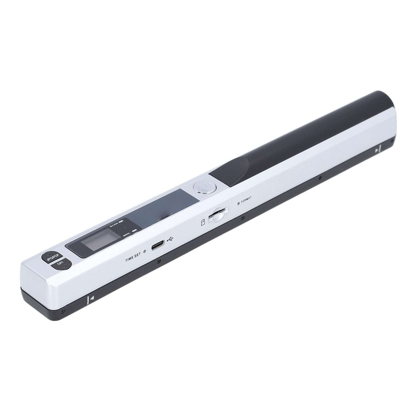 Portable Document Scanner, 900DPI Handheld Scanner for A4 Documents Pictures Pages Texts, PDF/JPG Format, USB 2.0, Colour Photo Mobile Scanner for Home Travel Office (Silver) 1