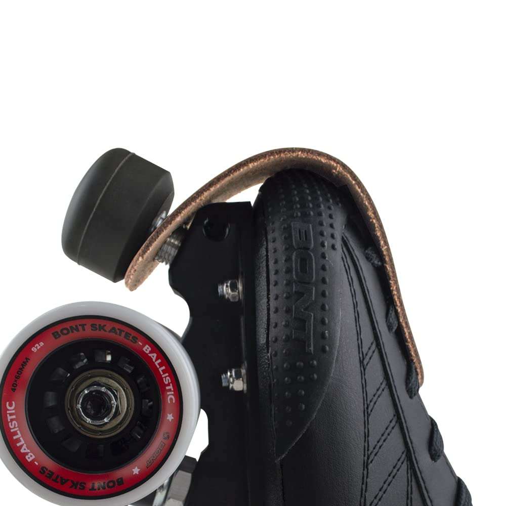 Bont Roller Skates - 100% Australian Leather Flat Toe Guard Protectors - Roller Skate Derby Speed - Pair - Brown Leather 6