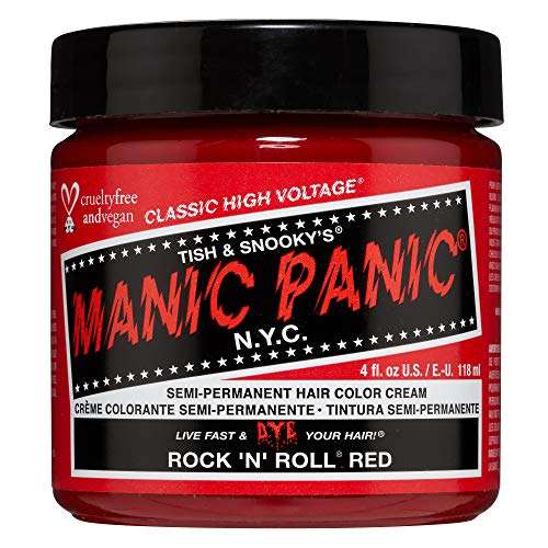 Manic Panic High Voltage Semi Permanent Hair Colour - ROCK'N'ROLL RED, 118 ml 1