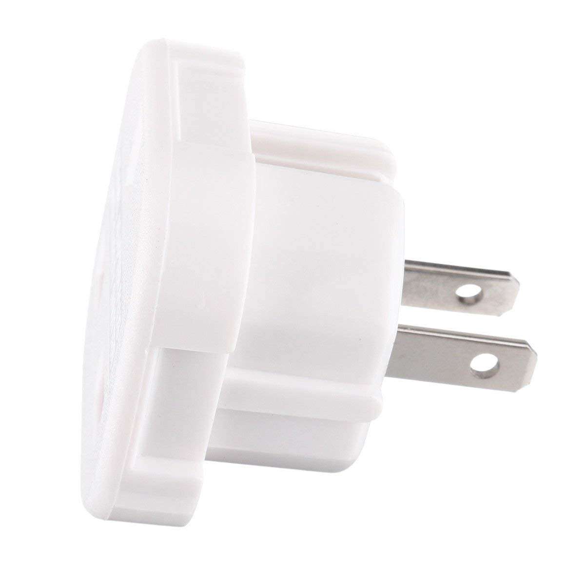 【2 PACKS】USA VISITORS ADAPTER PLUG -Converts all TYPE G Plugs: United Kingdom UK, Singapore Malaysia UAE Ireland Malta Hongkong Dominica Qatar Saudi Cambodia Oman Gambia Nigeria USb Cyprus,etc- MG LTD 2