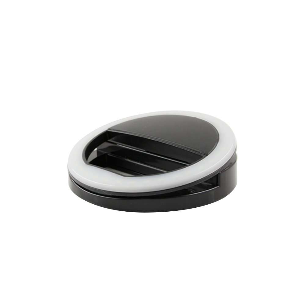 Selfie Ring Light with 36 LED Bulbs Flash Lamp Clip Ring Lights Fill-in Lighting Portable for Phone Tablet Laptop Camera (Black) 1