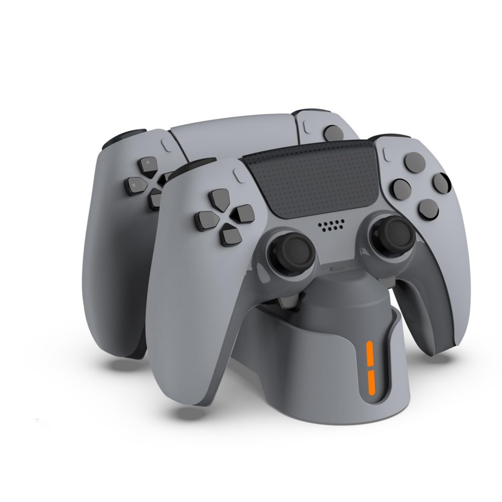 XBERSTAR PS5 Charging Station for PS5 /PS5 Edge Controller Charging Dock Stand PS5 Controller Fast Charging Station Accessories (Gray) 4