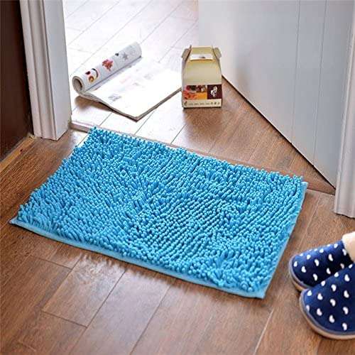 WorldCare® Mats For Living Room Mats Rugs Bathroom Bath Non-Slip Water Absorbing Rug Kitchen Carpets : Blue 1