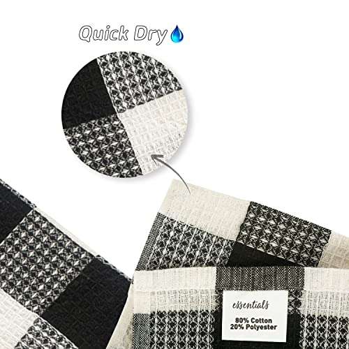 RiSE N SHiNE Cleaning Cloth Multipurpose Cleaning Cloth Kitchen Cleaning Cloth 340 GSM 40 X 60 cm Pack of 6 (Blue & Yellow) 4