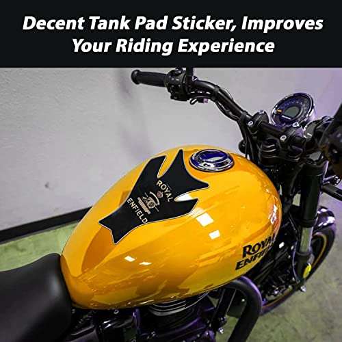 AllExtreme EXTP193 Customized Enfield Bullet Fuel/Gas Tank Pad Protector Decal Sticker (Black) 5