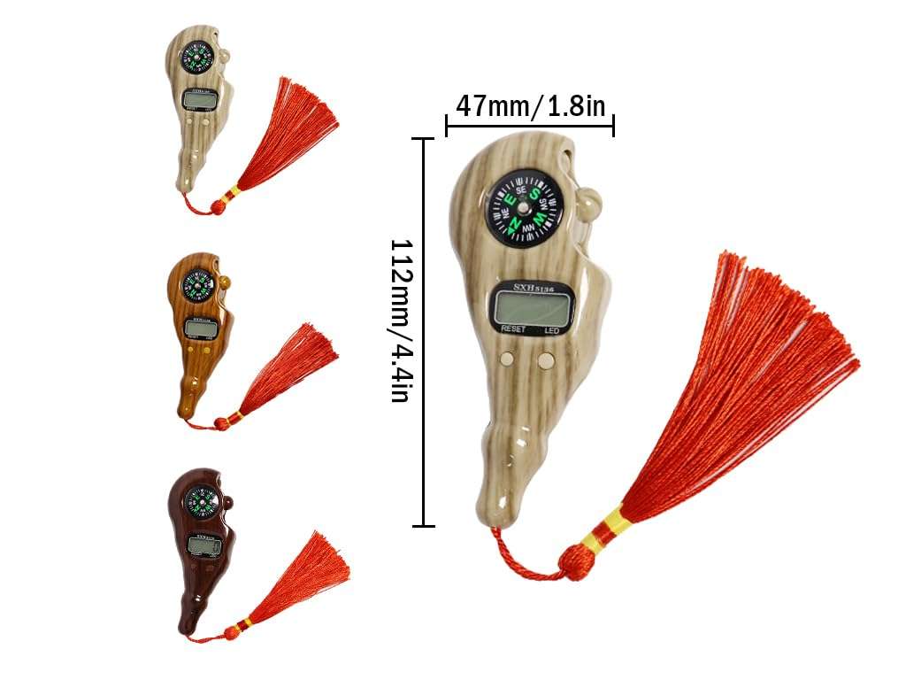 Anlising 3PCS Digital Beads Counter, Buddha Beads Counter, Prayer Beads Counter, Digital Finger Counter, Digital-Tasbih Counter with Compass and Light, for Meditation, Relaxation, Muslim Prayer 3