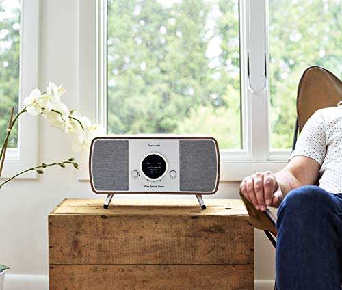 Tivoli Audio Music System Home Gen 2 Wi-Fi/AM/FM/Bluetooth Hi-Fi System (Walnut/Grey) 3